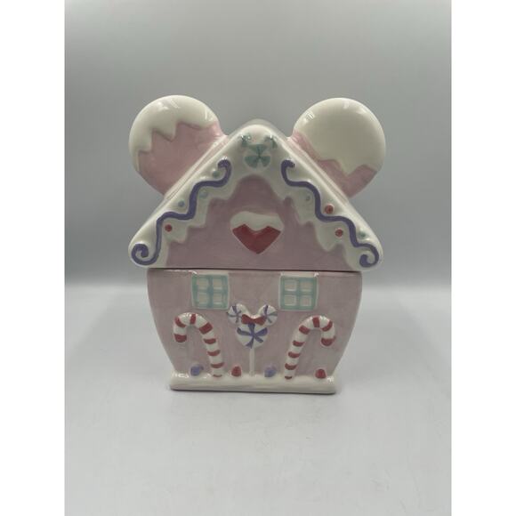 Disney Minnie Mouse Christmas Gingerbread Cookie Jar/Canister 2025 NEW W/ Tags! - Picture 6 of 10
